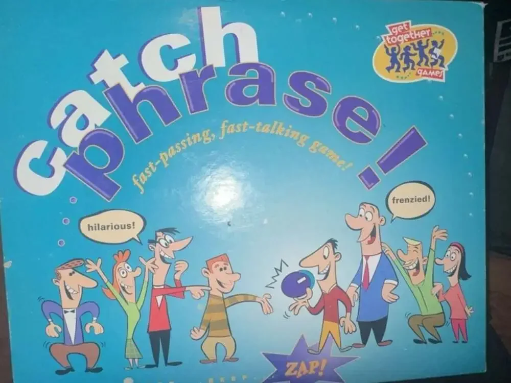 Vintage 1994 Parker Brothers Catch Phrase Passing FastTalking BoardGame No.40320